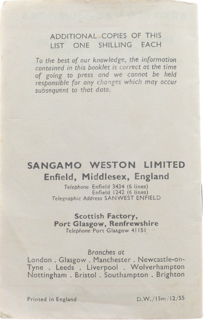 Sangamo Weston Master Ii Cine Light Exposure Meter Leather Pouch Instructions - View 6