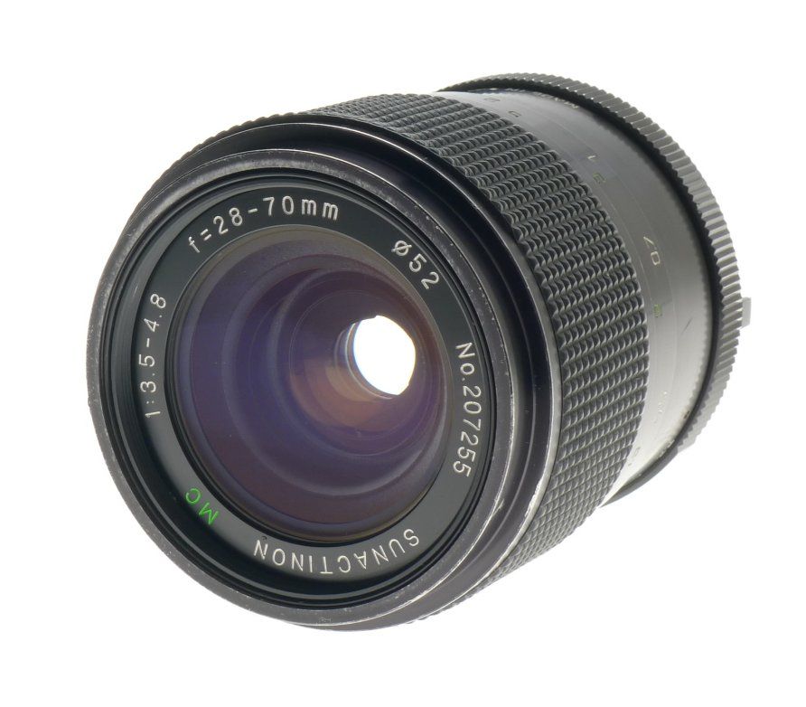 Sunactinon Mc 1:3.5-4.8 f=28-70mm 52mm Diameter Macro Zoom Lens - View 4