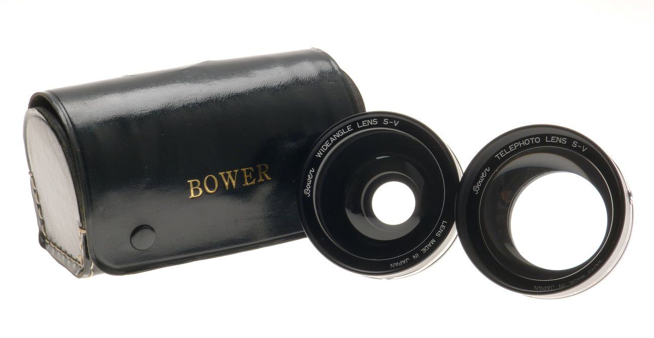 Bower Wide Angle and Telephoto Lenses S-v 32mm 24mm Thread Mount Pouch Excellent