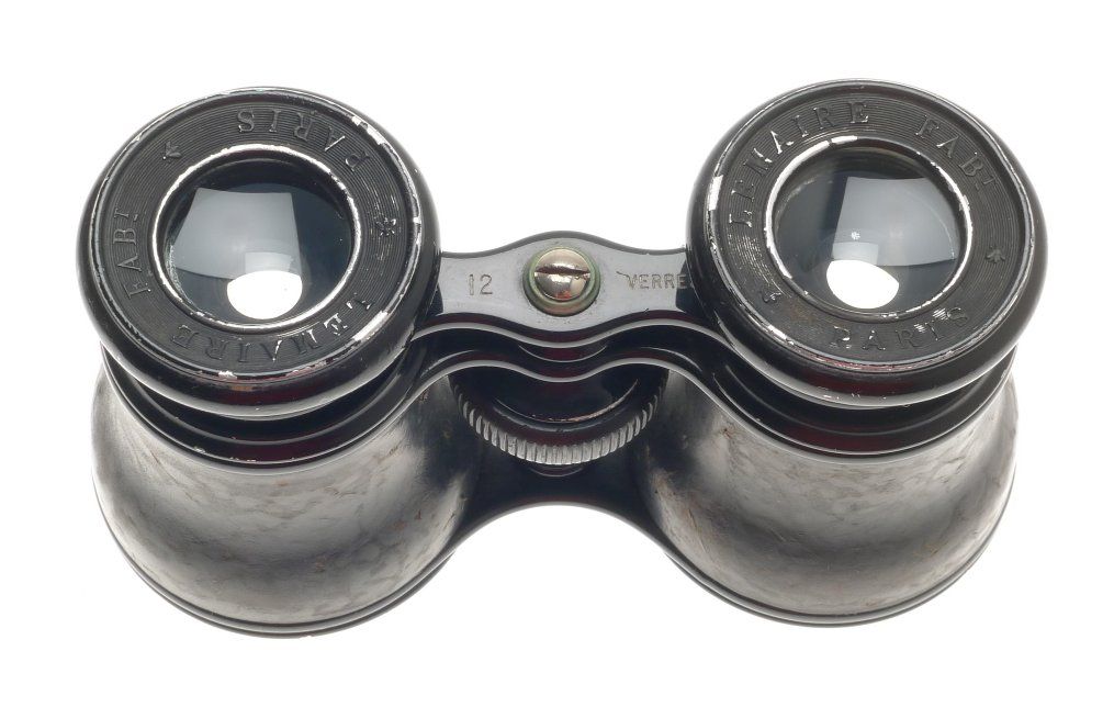 Lemarie Fabi Paris Vintage Opera Glasses Binoculars 12 Leverres in Leather Case - View 5