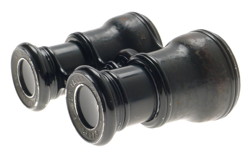 Lemarie Fabi Paris Vintage Opera Glasses Binoculars 12 Leverres in Leather Case - View 8