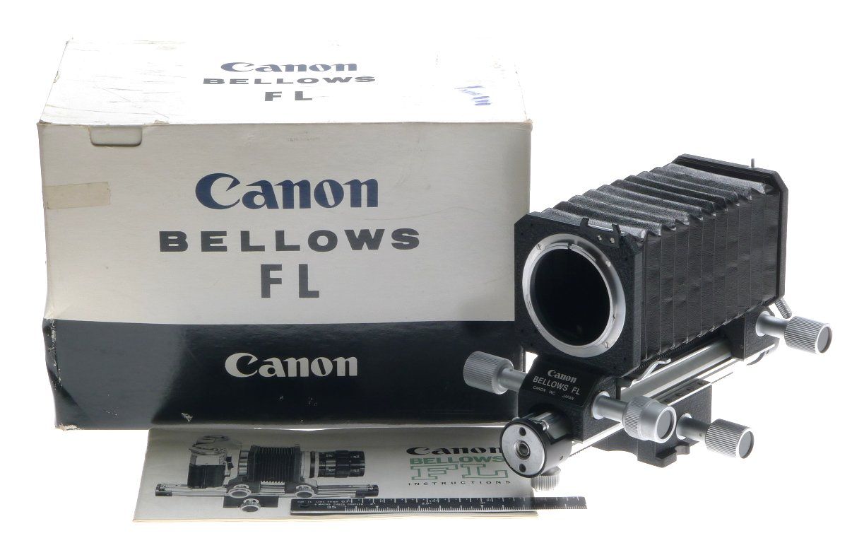 Canon Bellows Fl Macro Close Up Photography Box Manual Vintage Excellent