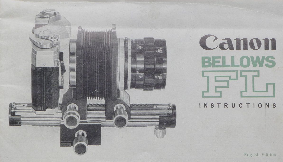 Canon Bellows Fl Macro Close Up Photography Box Manual Vintage Excellent - View 9