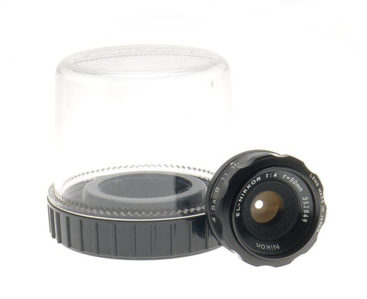 Nikon el-nikkor enlarger lens 1:4 f=50mm m39 screw mount excellent new old stock