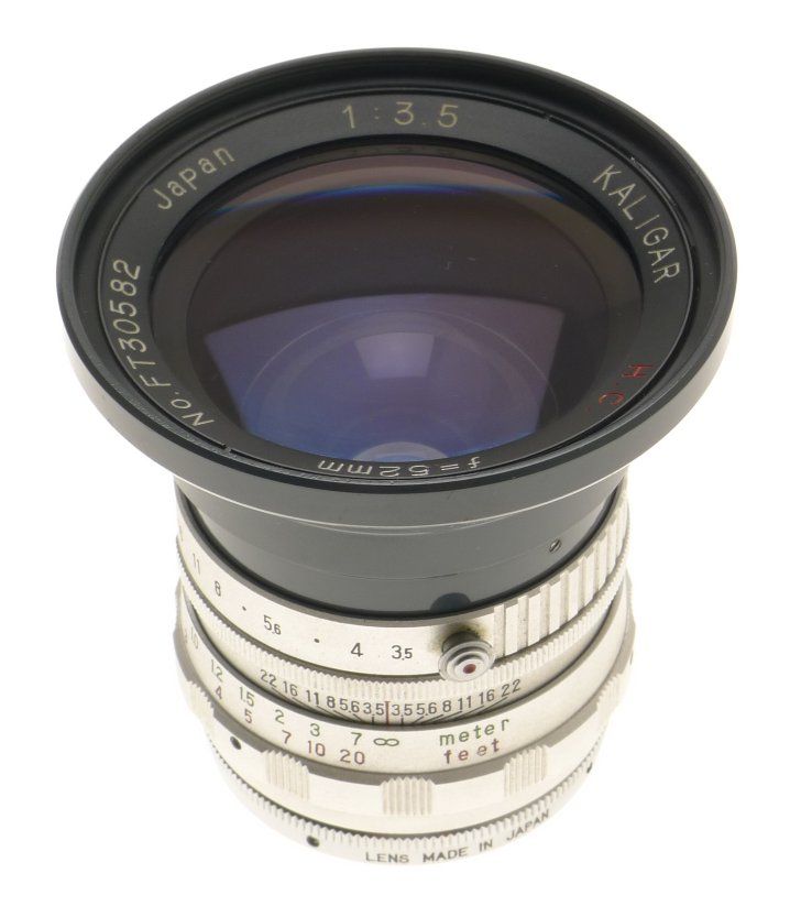 Kaligar H.c.wide Angle Lens 1:3.5 f=52mm for Fujita Kalimar 66 Reflex Camera - View 3